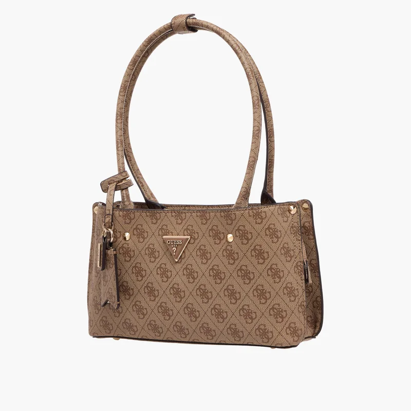 جس Monogram Texture Shoulder Bag for Women